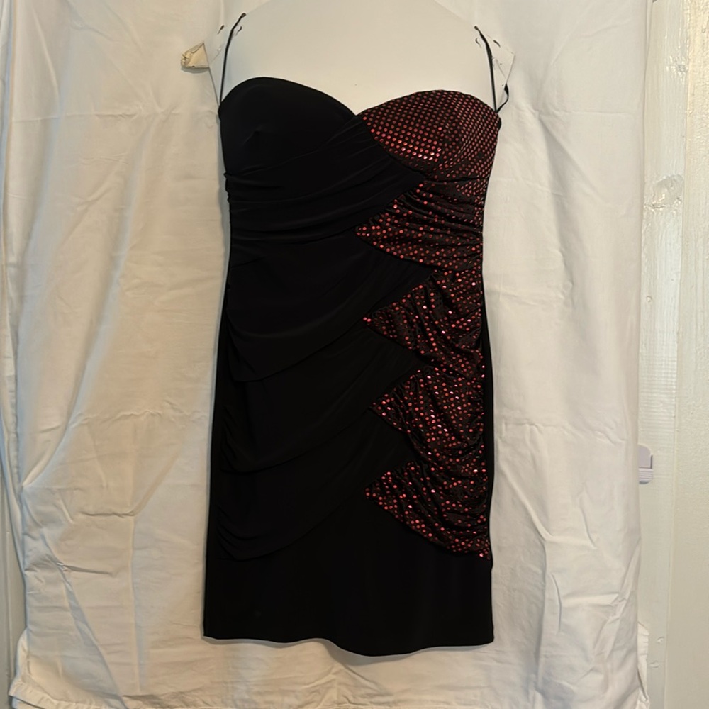 Brand-As I Wish, Black with red sequins, size large